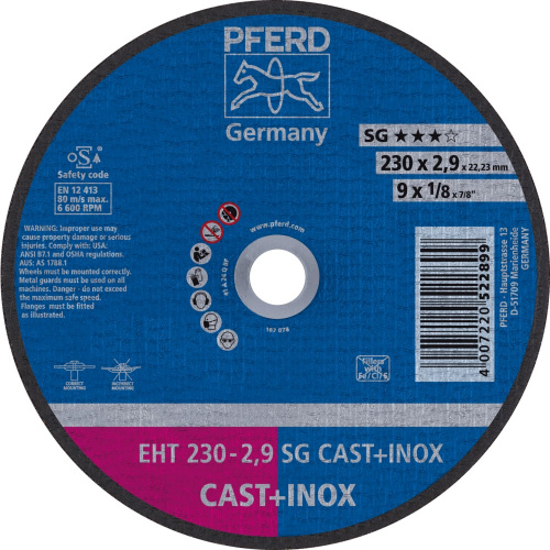 Круг відрізний  PFERD  SG CAST+INOX