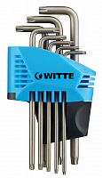 Набор угловых ключей WITTE PRO 8 пр. TORX Т9-Т40