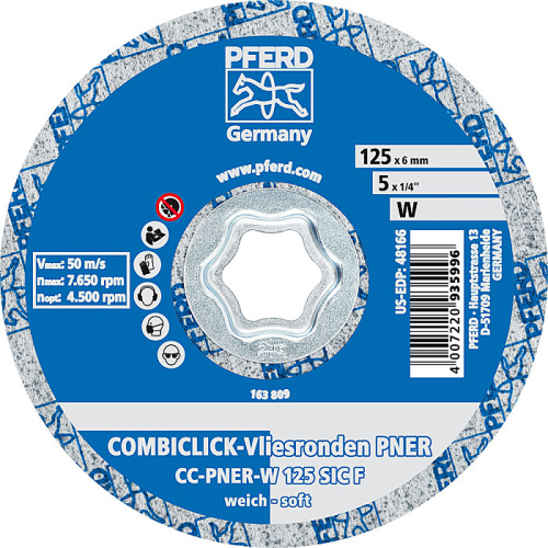 Круг волоконно шліфувальний CC-PNER W 125 SIC F